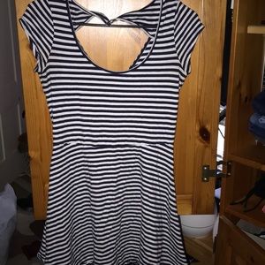 Navy/White striped American Eagle dress-M